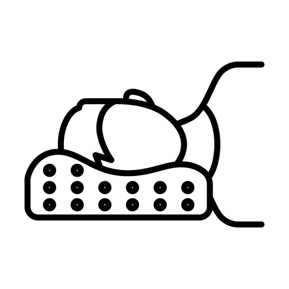 Orthopedic Pillow icon line illustration vector