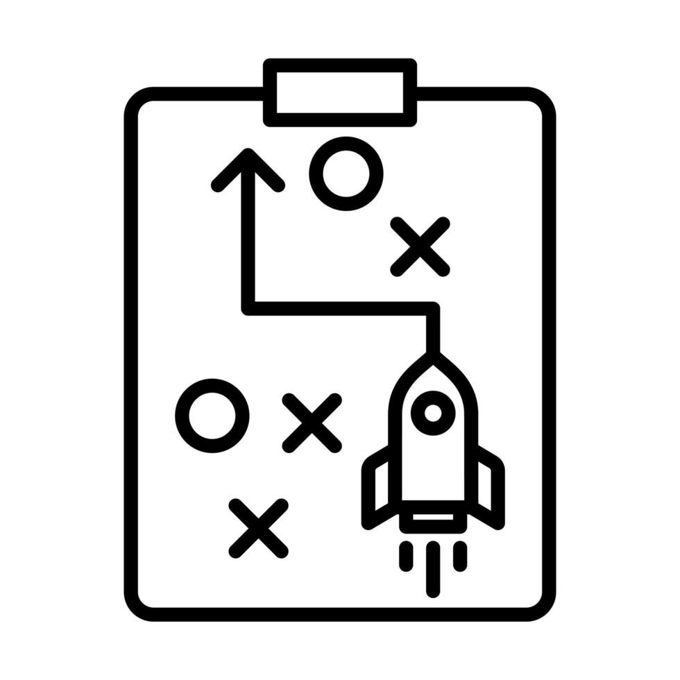 Release Planning icon line illustration vector