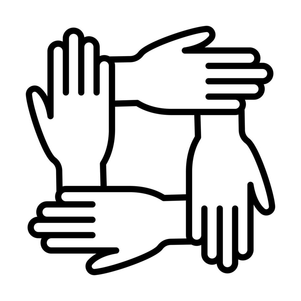 Group Cohesion icon line illustration vector