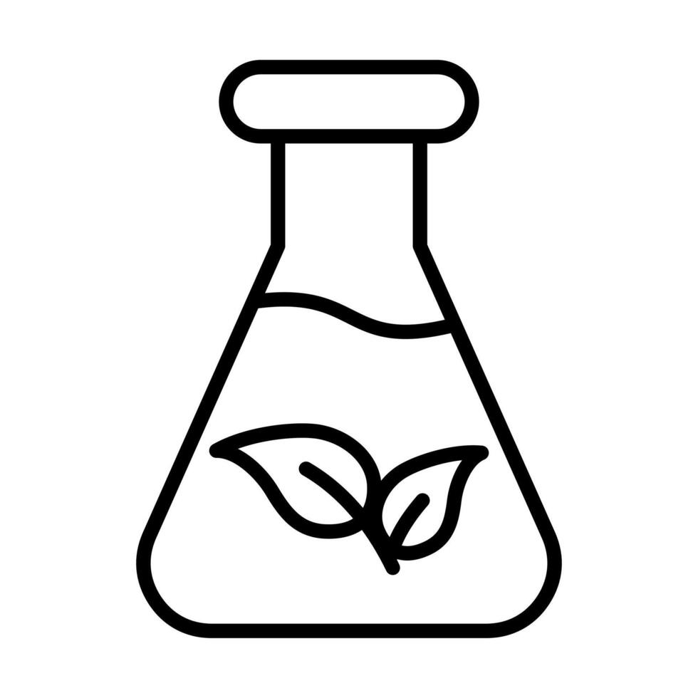Natural Extracts icon line illustration vector