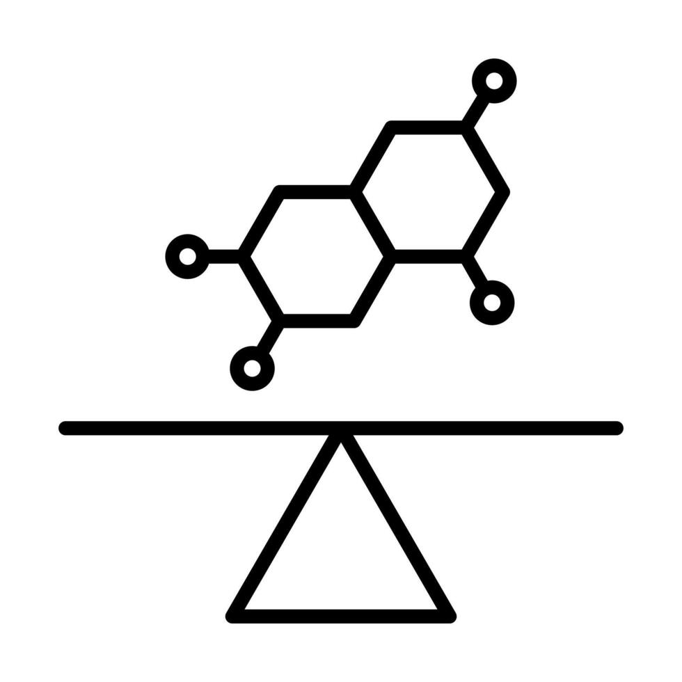 Hormonal Balance icon line illustration vector