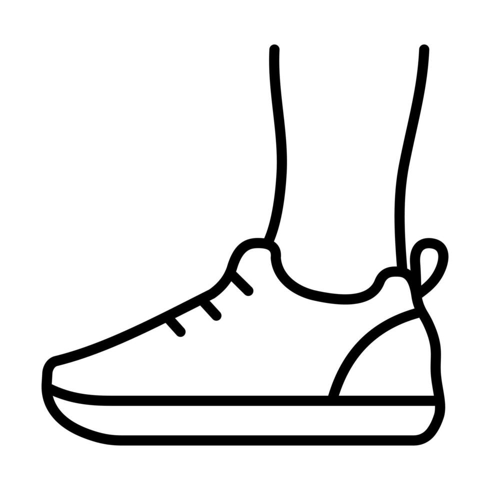 Orthopedic Shoes icon line illustration vector