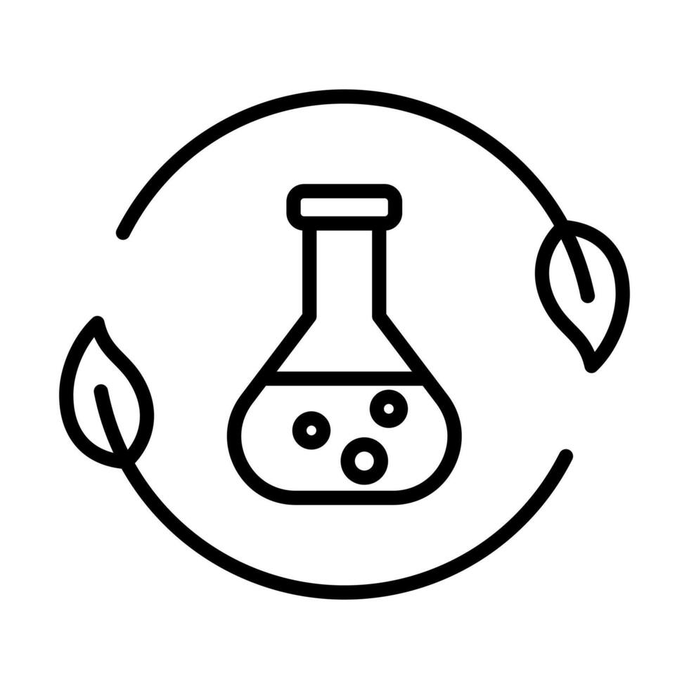 Cosmetic Formulas icon line illustration vector