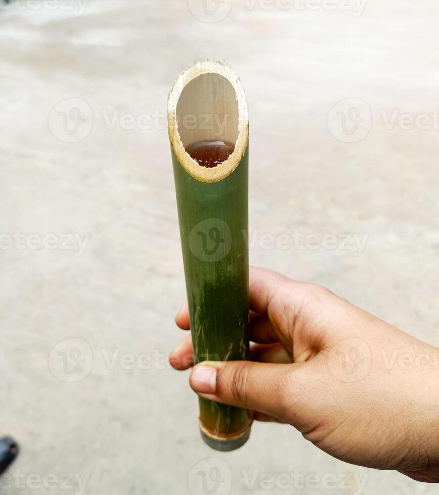 Bamboo Tea Products in Handmade Natural Concept View photo