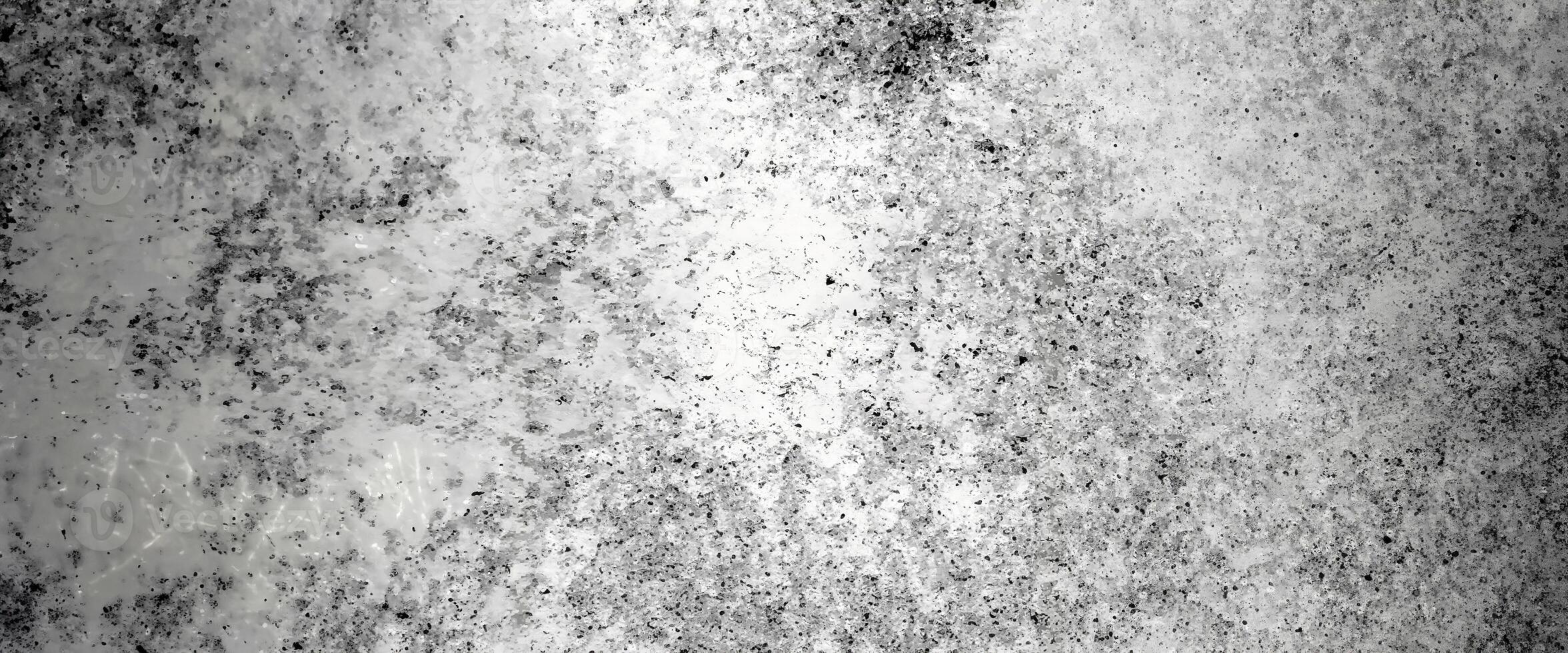 Grunge-style abstract texture in black and white with speckled details, ideal for backgrounds or artistic overlays. photo
