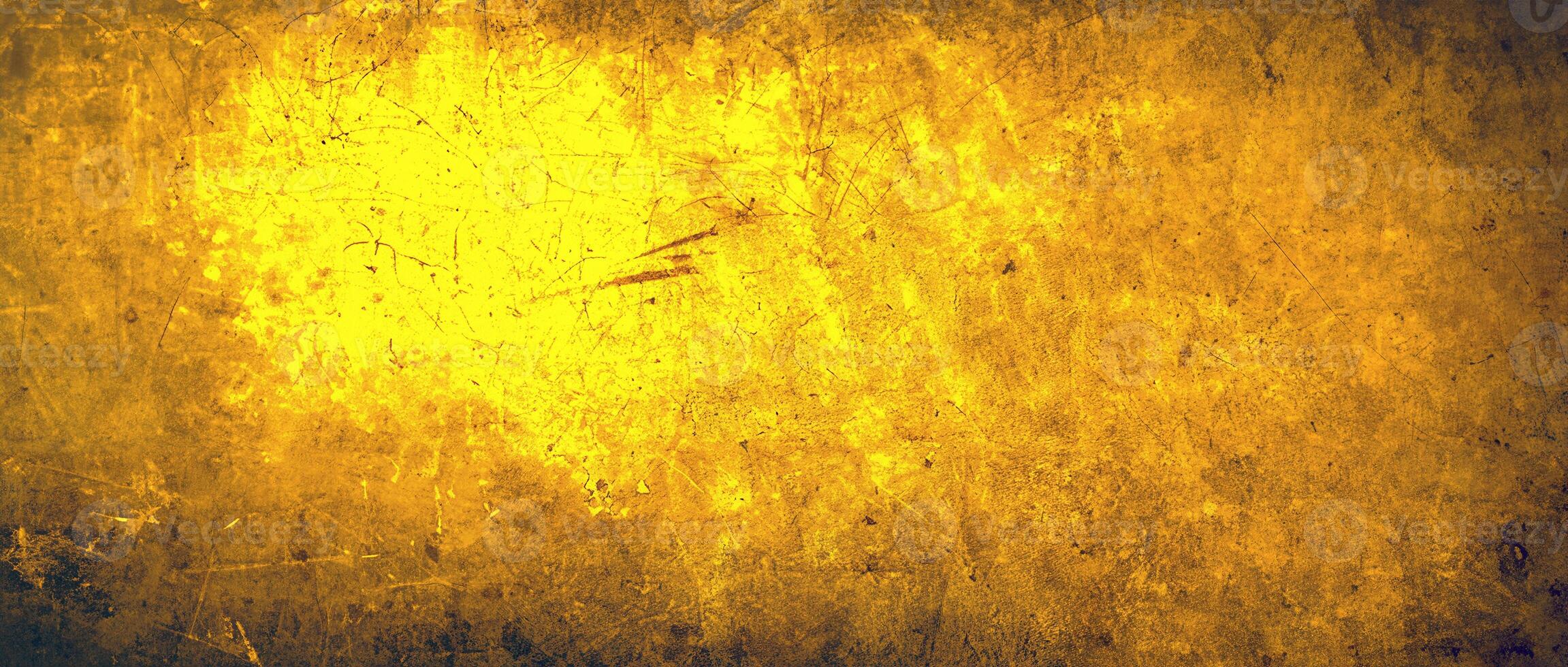 High-resolution yellow grunge texture with scratches and distressed effect, perfect for vibrant design projects. photo