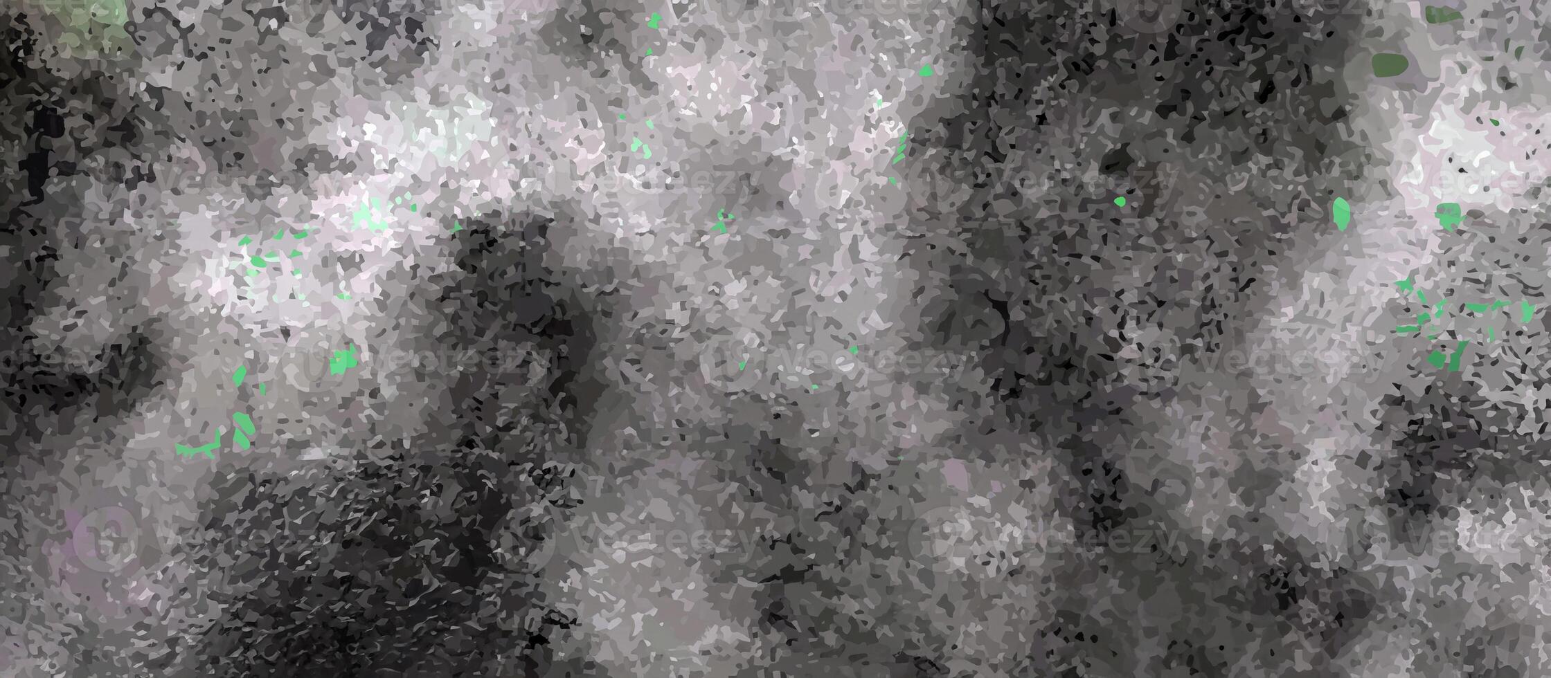 Abstract grayscale texture with green highlights, creating a modern and artistic background or pattern. photo