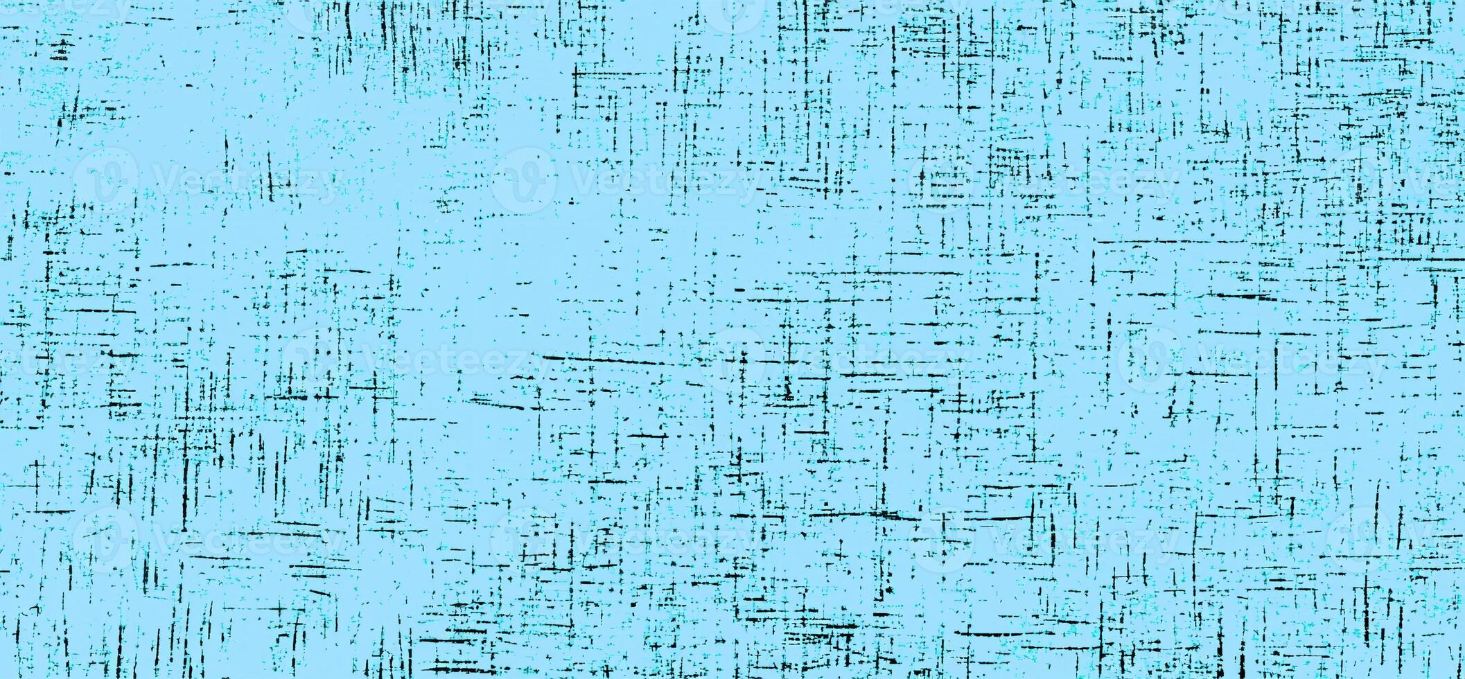 Abstract grunge texture with black crosshatch patterns on a blue background, perfect for artistic projects. photo