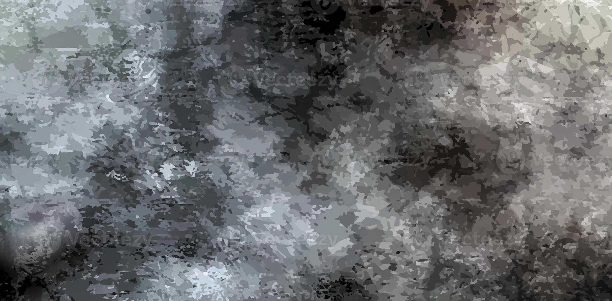 Abstract grayscale texture with grunge effects, blending shades of black, gray, and white for a versatile background. photo