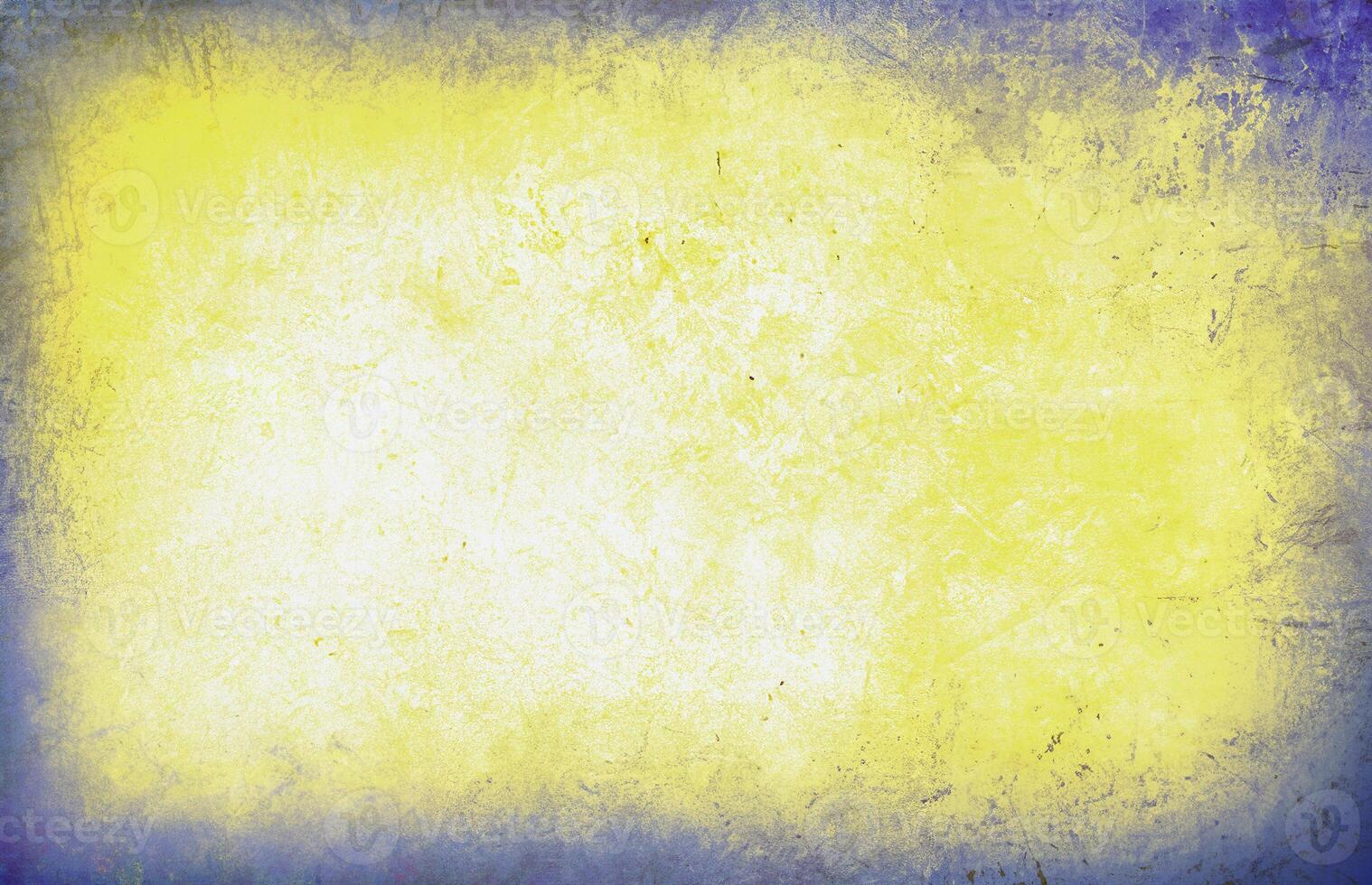 Artistic grunge texture in yellow and blue tones with a distressed surface, perfect for creative designs and overlays. photo