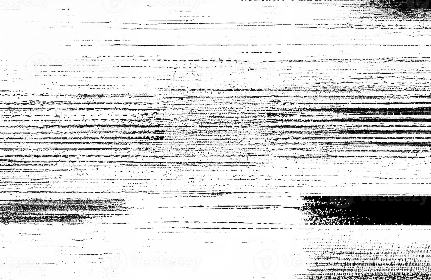 Abstract grunge background featuring distressed horizontal black lines and stripes on a white surface for design overlays. photo