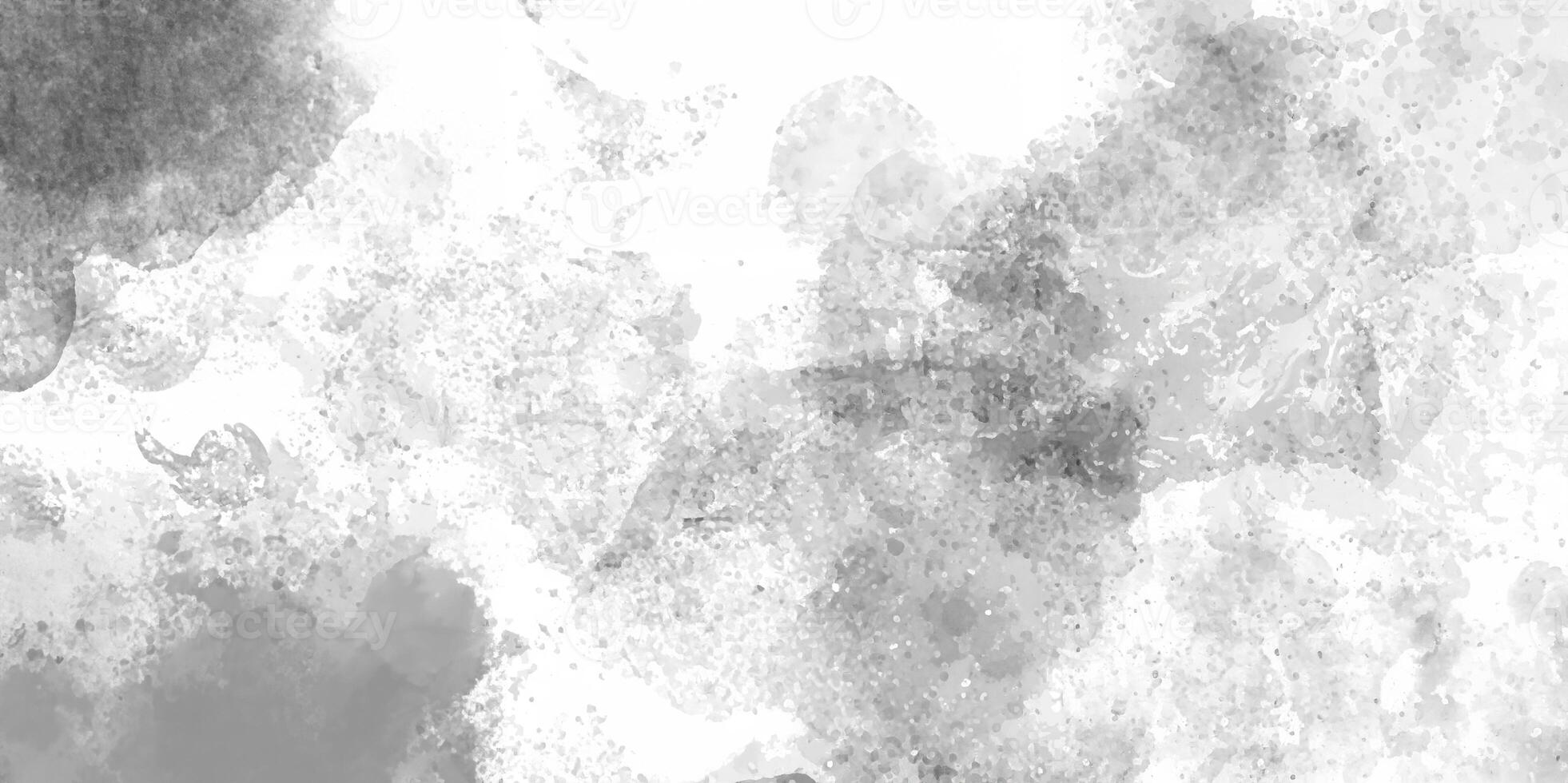 Abstract gray watercolor texture with soft stains and gradients, ideal for artistic backgrounds and design overlays. photo