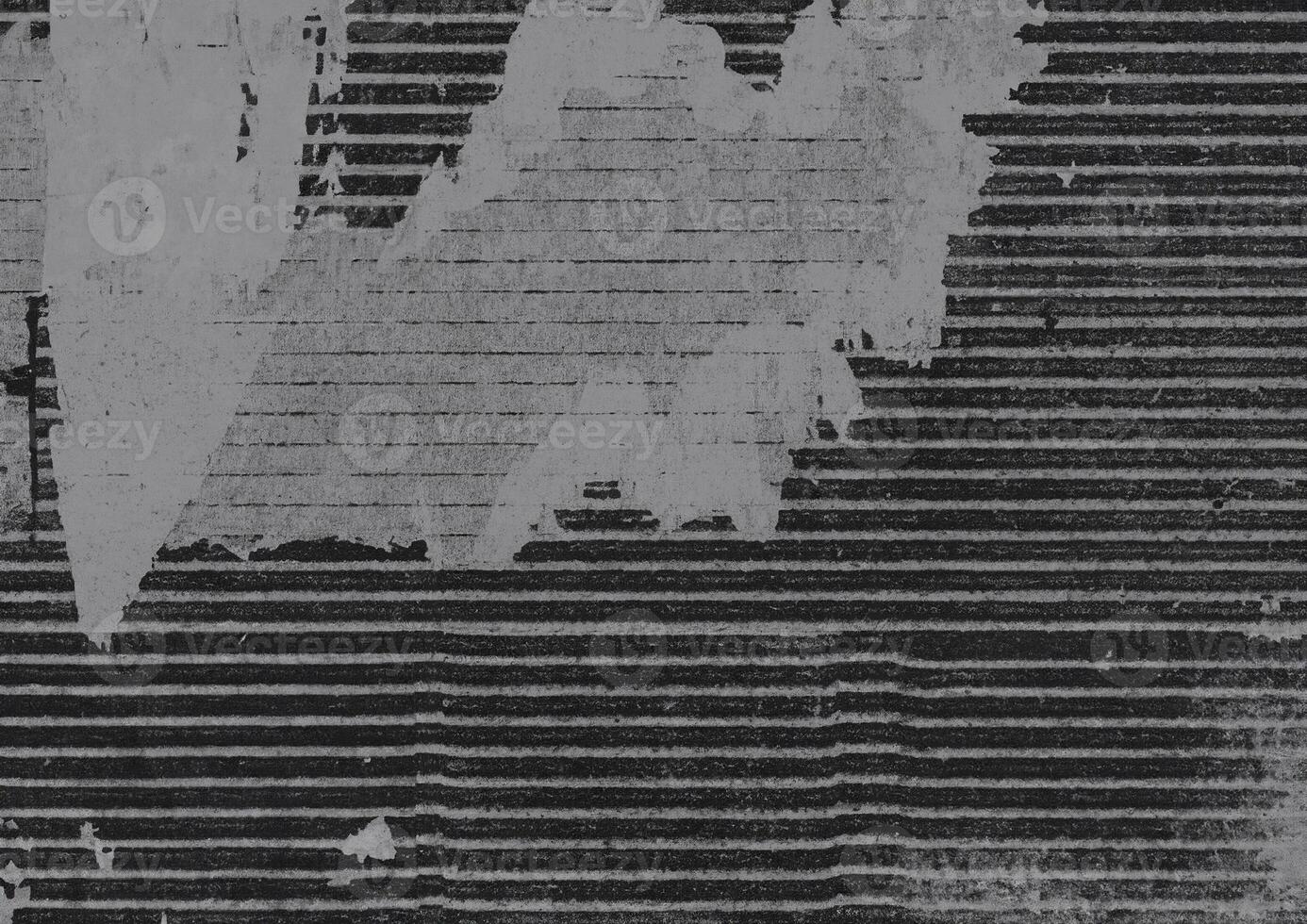 Distressed black and gray grunge texture with horizontal stripes and rough details, perfect for abstract backgrounds and overlays. photo