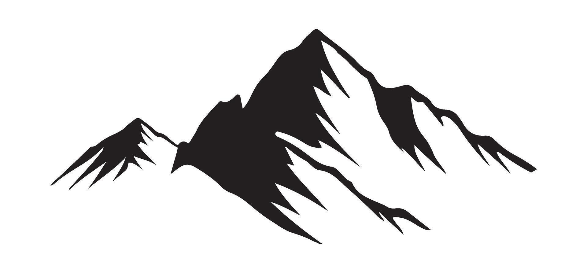 Mountain Range Silhouette Illustration vector