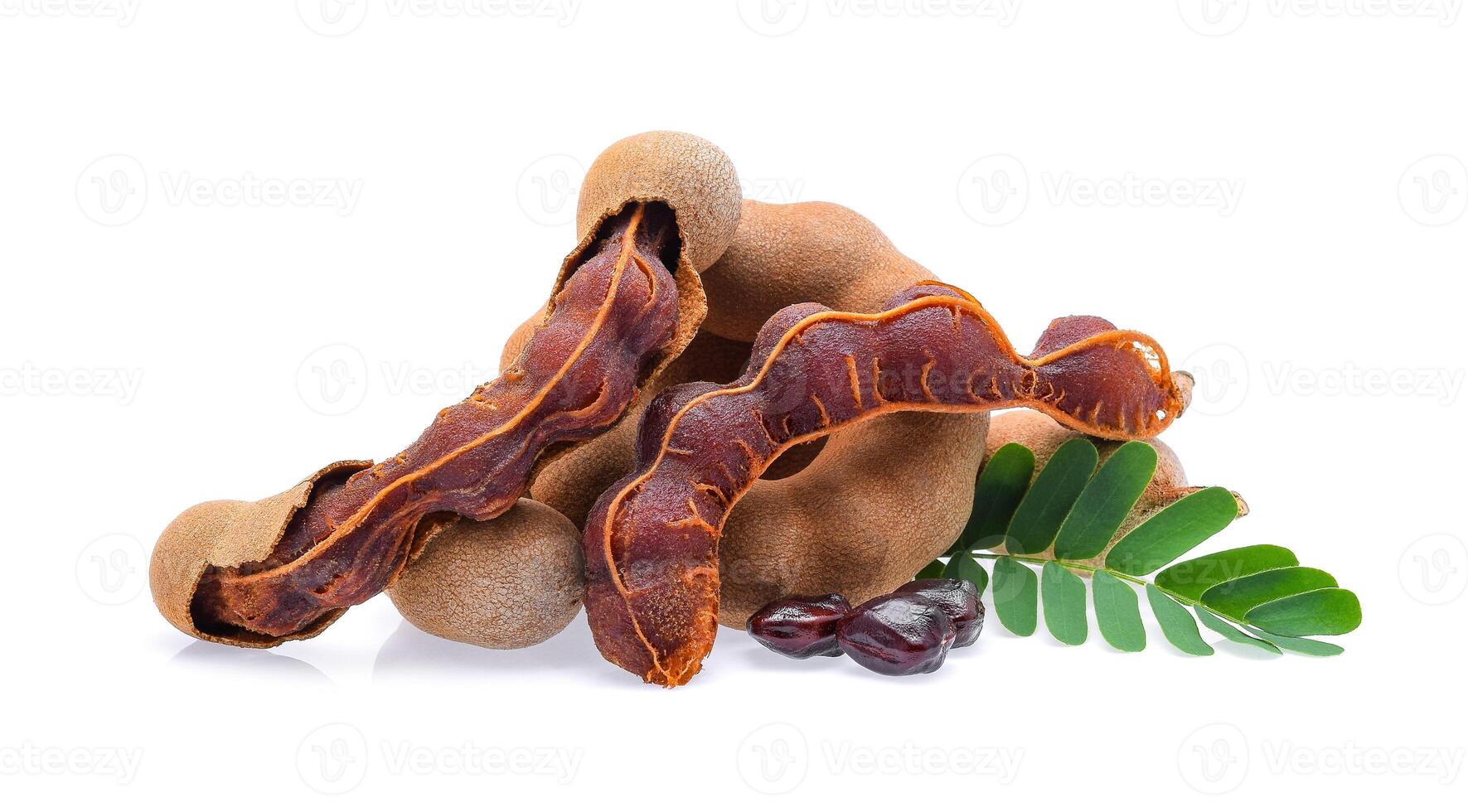 Sweet tamarind isolated on white background photo