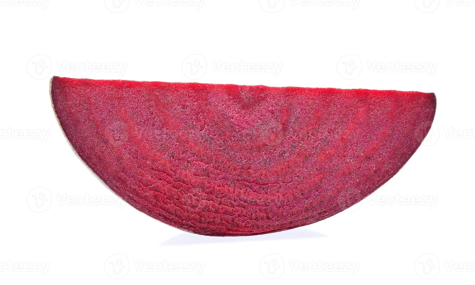 slice fresh beetroot isolated on white background photo
