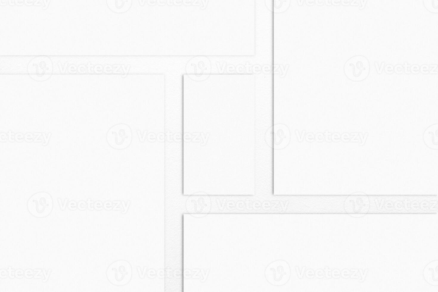 White Business Card Mock up and A4 Papers. photo