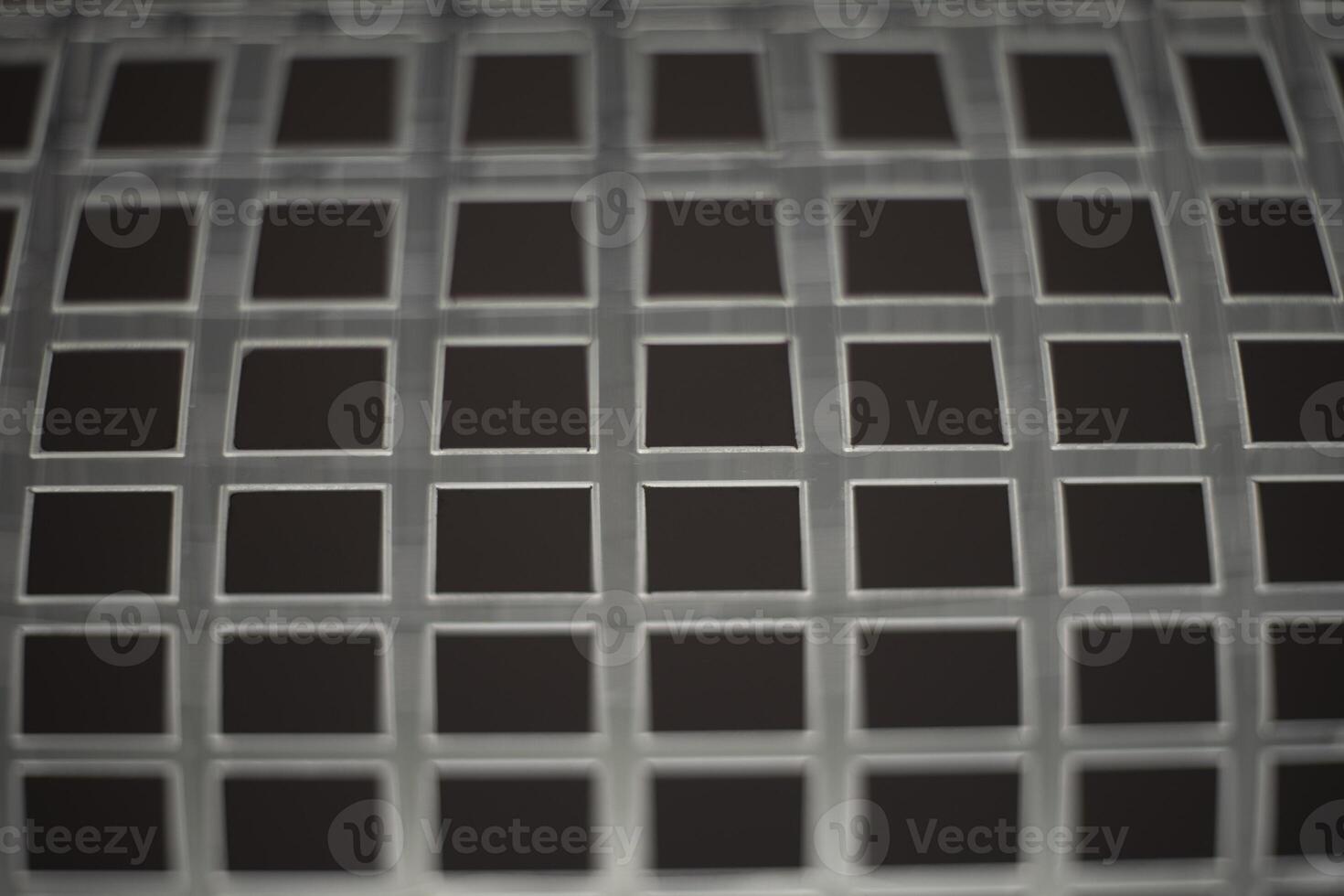 Steel mesh in detail. Metal grate. Interior details. photo