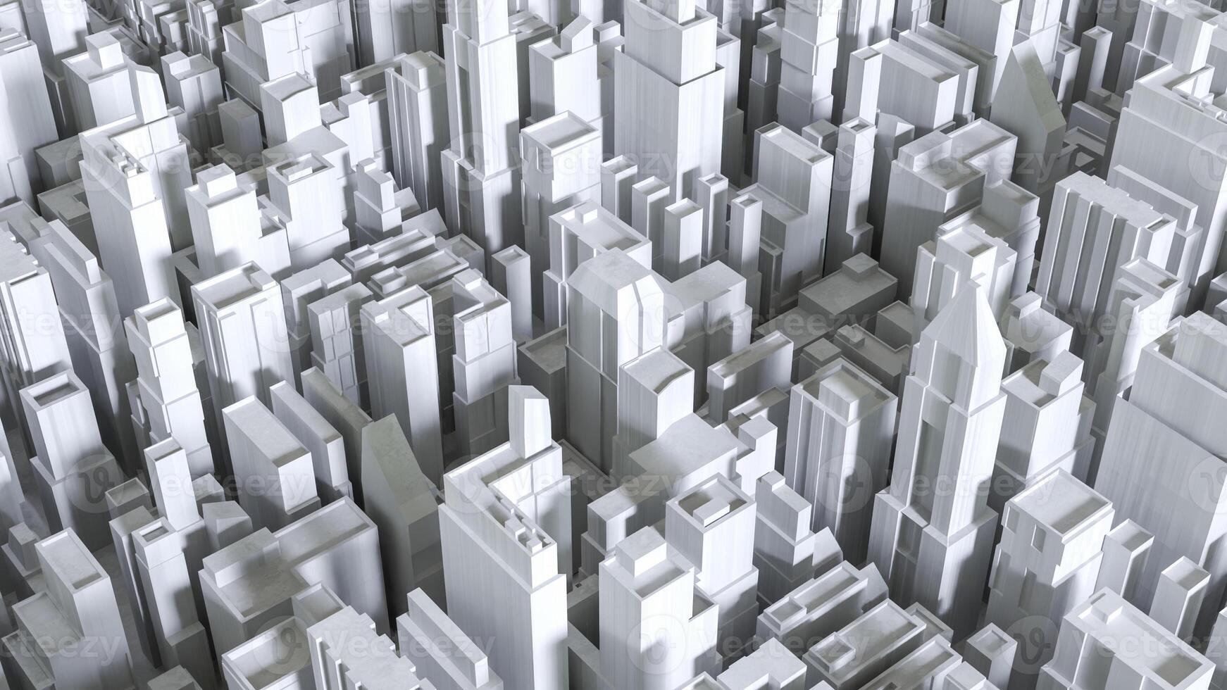 The City Building for architectural or Business concept 3d rendering. photo