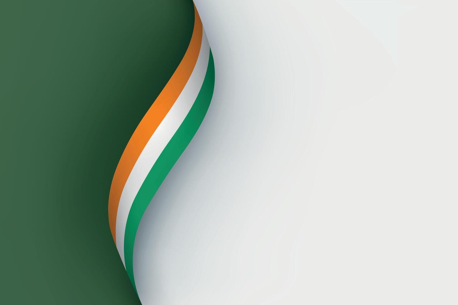 Ivory Coast flag on Waving ribbon vector