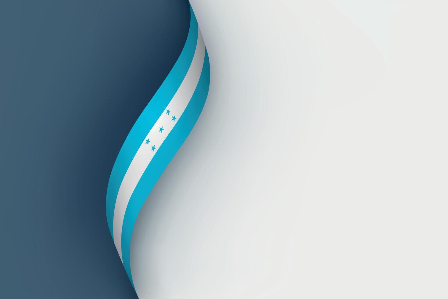 Honduras flag on Waving ribbon vector