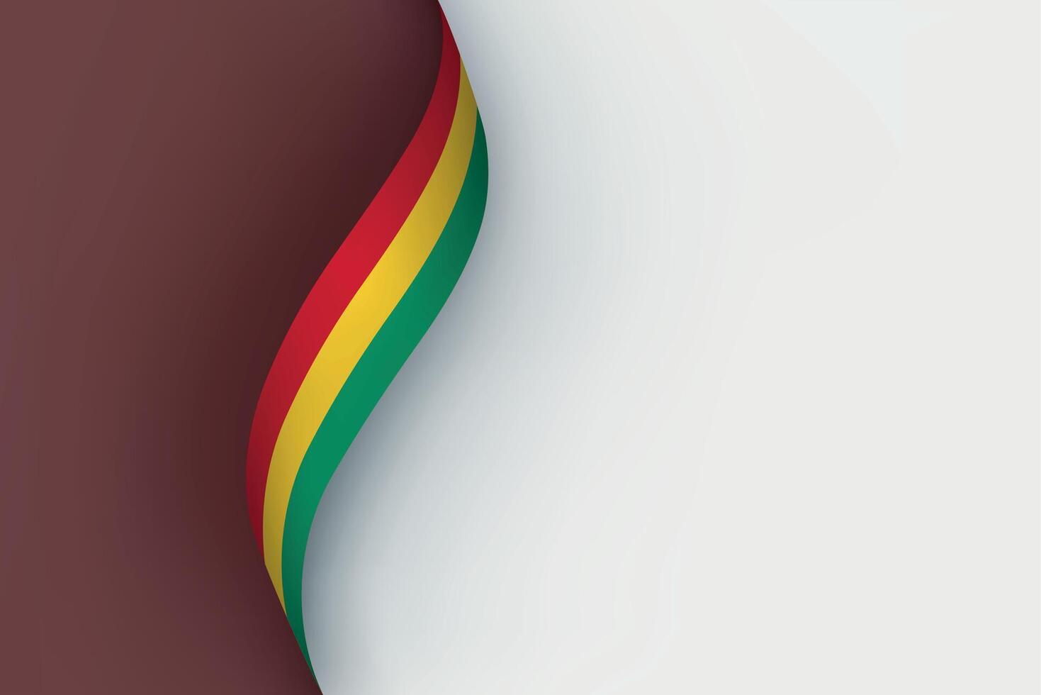 Guinea flag on Waving ribbon vector