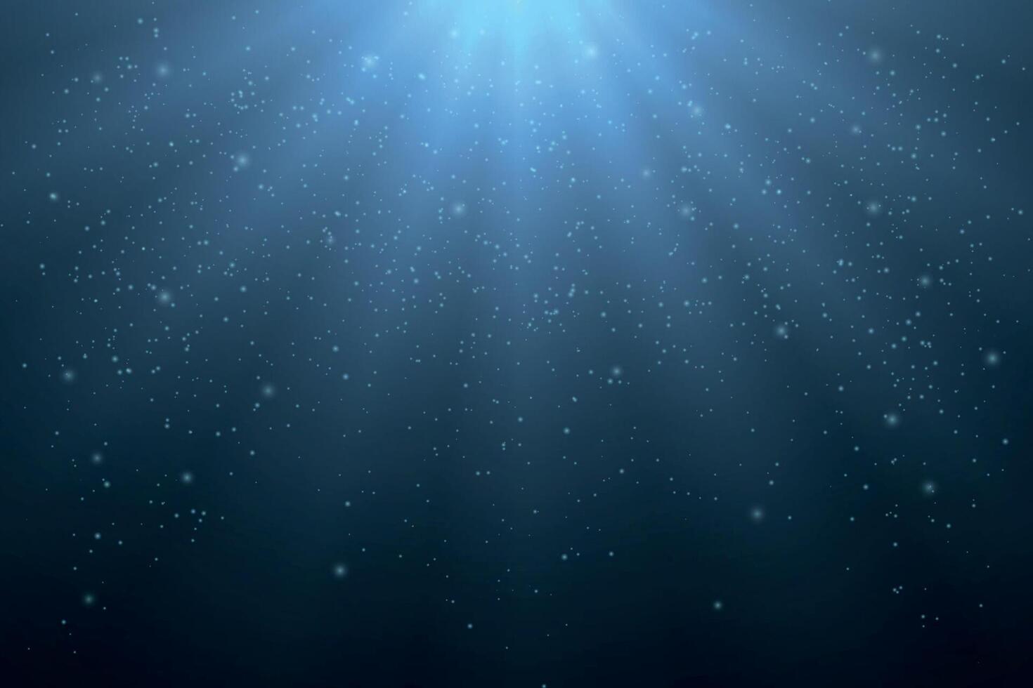 Dark Blue Abstract Background with Light Rays and Particles vector