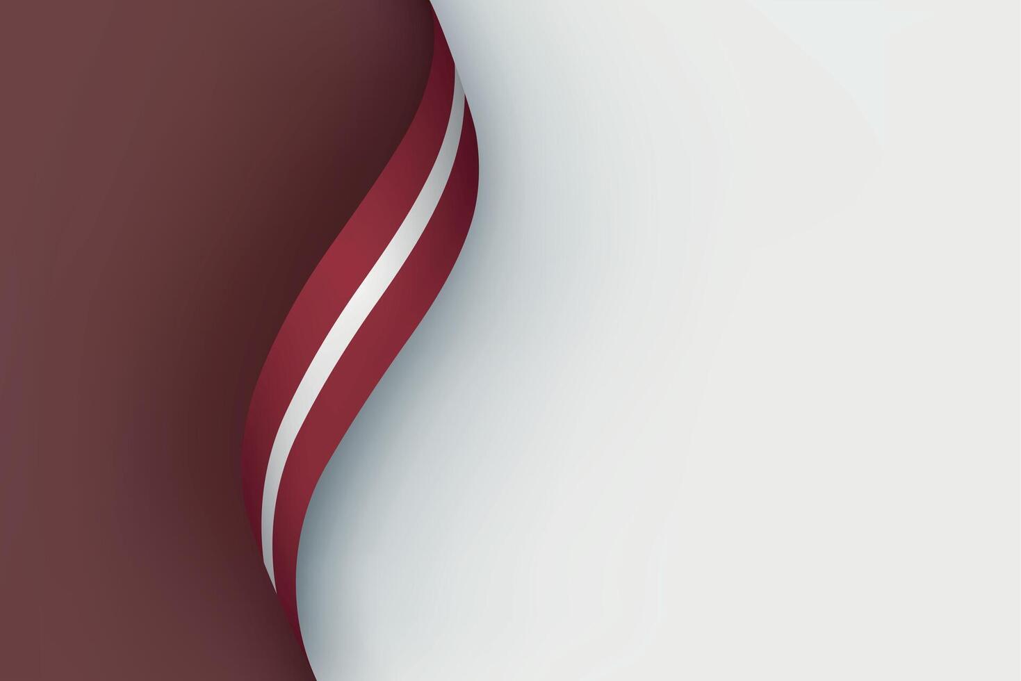 Latvia flag on Waving ribbon vector
