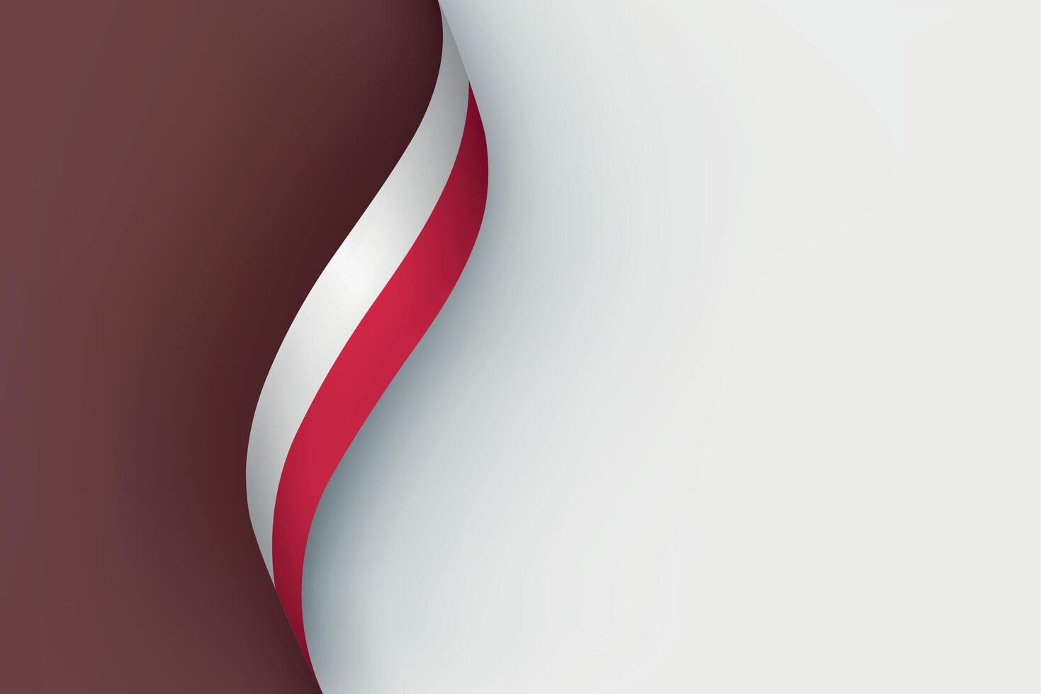 Poland flag on Waving ribbon vector