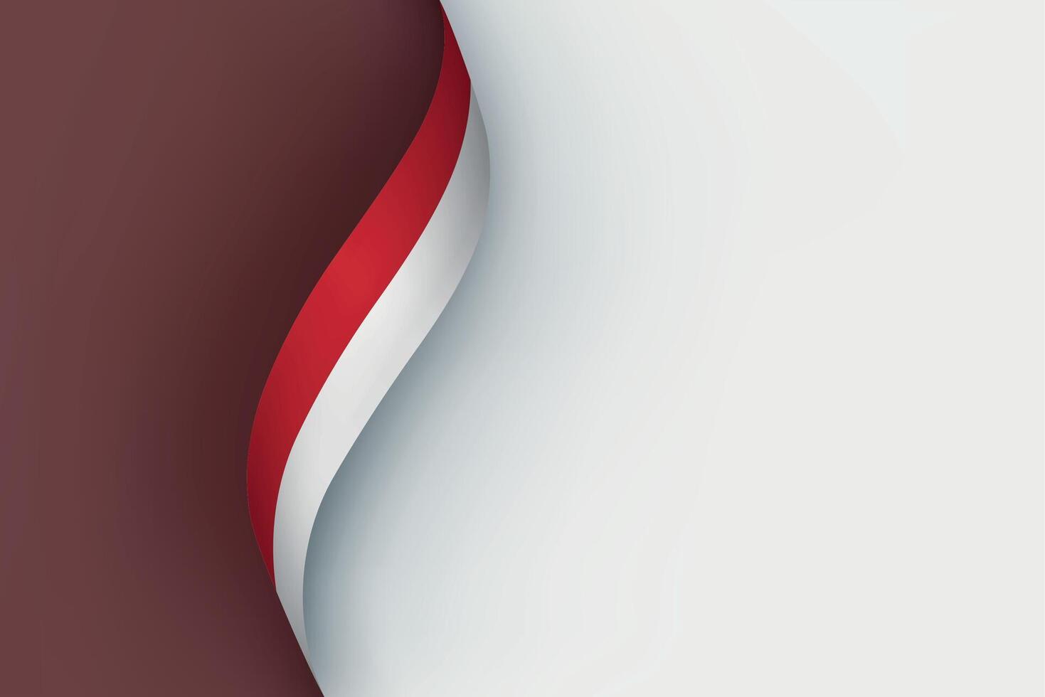Monaco flag on Waving ribbon vector