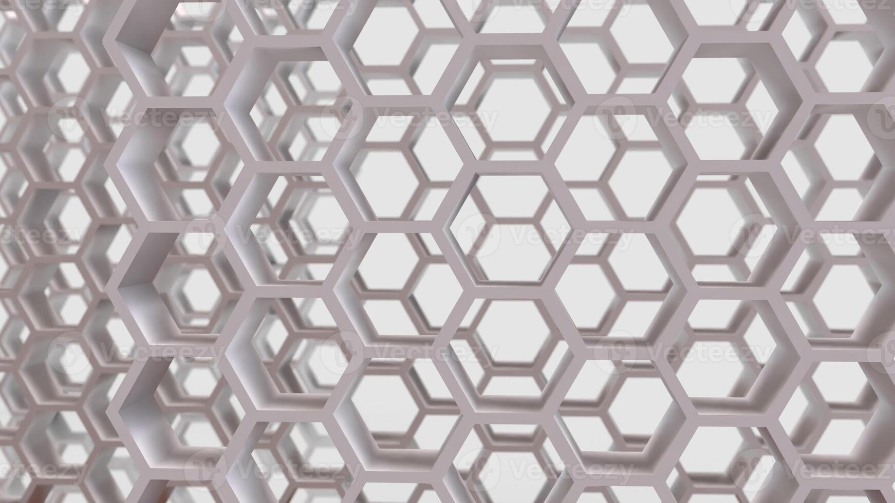 The White bee hive for abstract or Background concept 3d rendering. photo