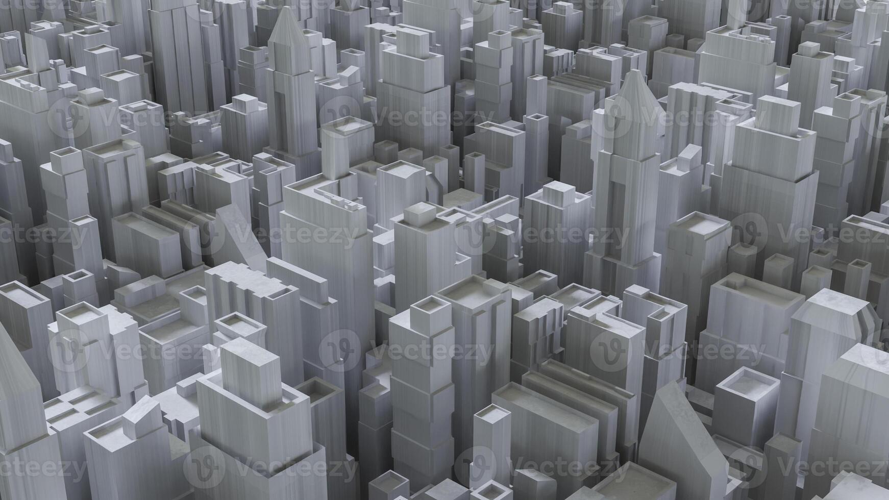 The City Building for architectural or Business concept 3d rendering. photo