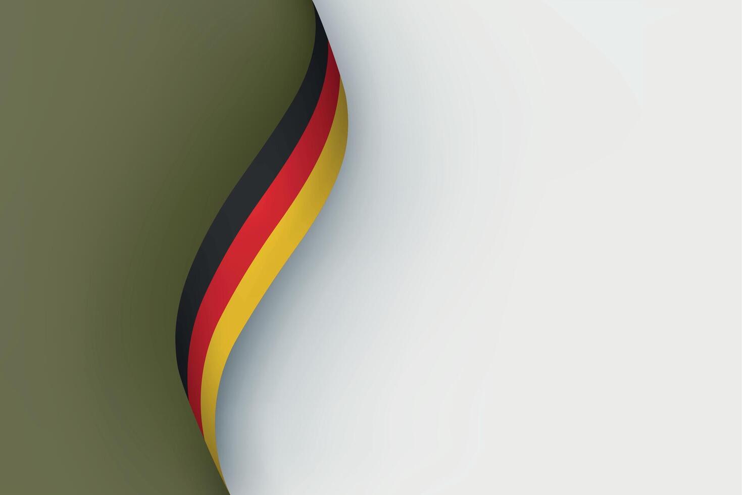 Germany flag on Waving ribbon vector
