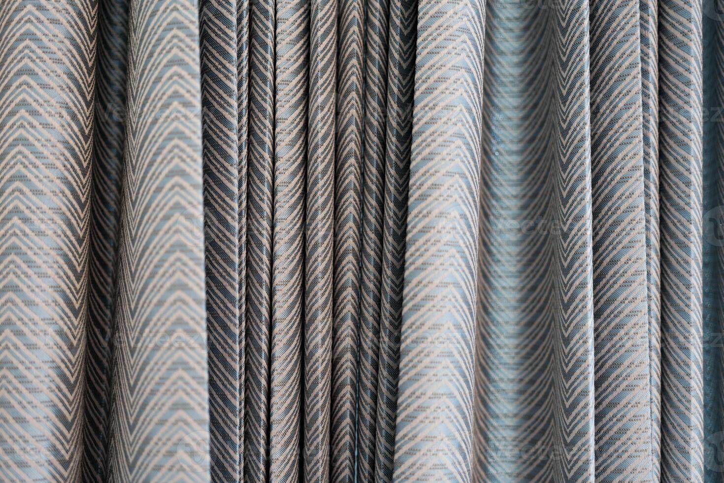 Curtain creating linear patterns for luxury photo