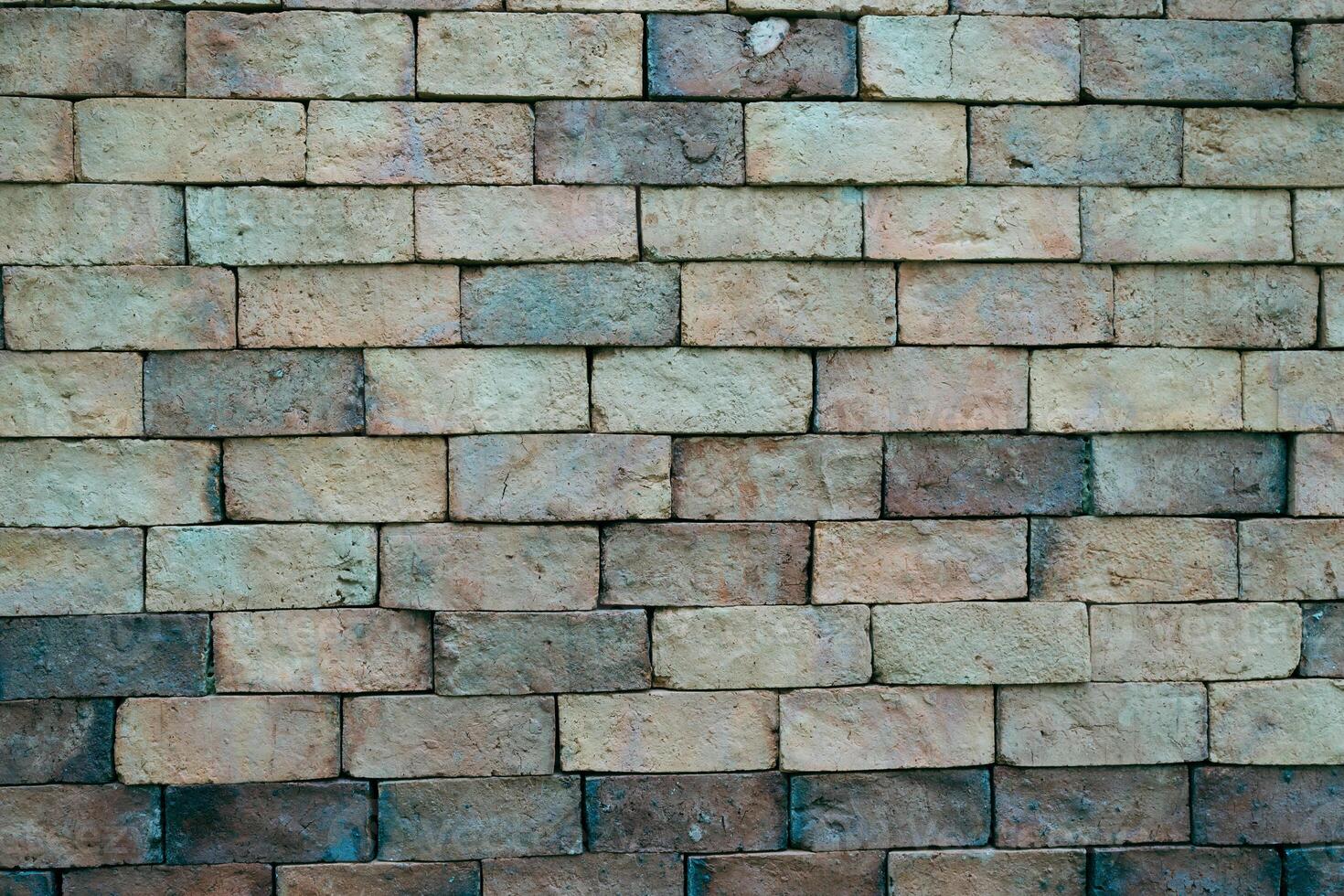 The background of old vintage brick wall photo