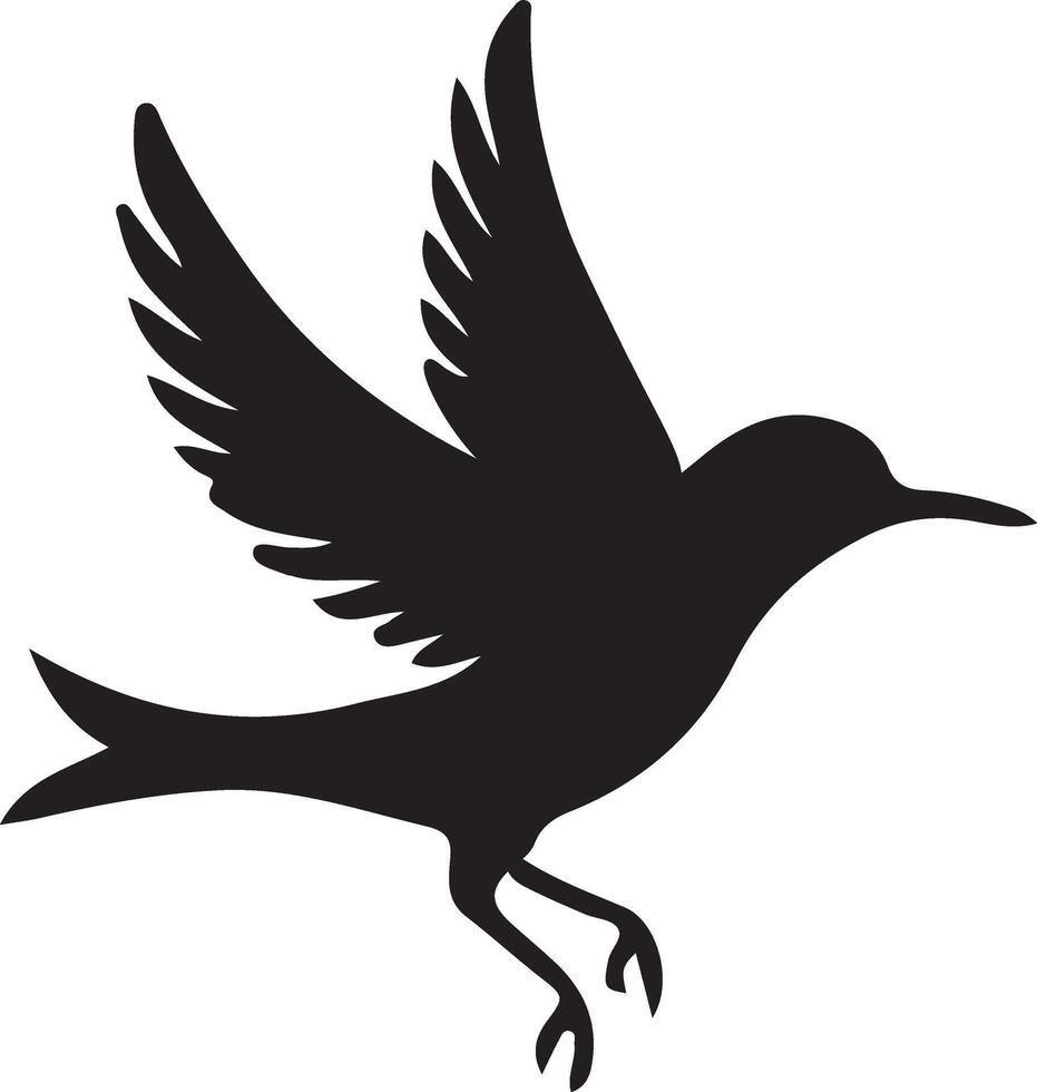 Flying Bird Silhouette Illustration Graphic Design vector