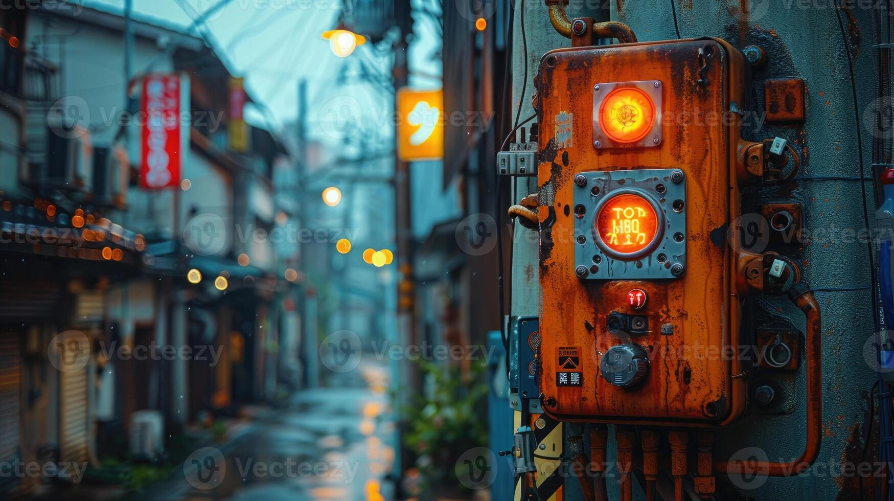 High voltage wires detail, power plant photo