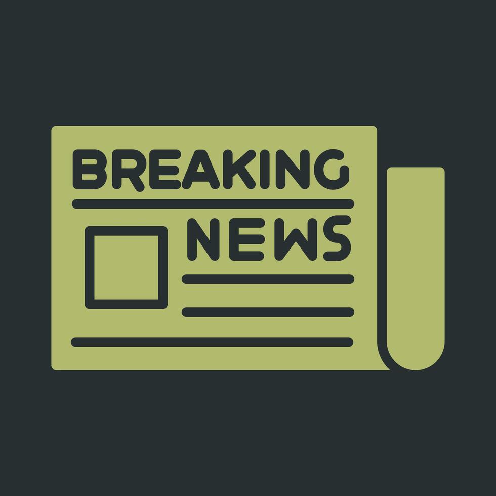 Breaking News Icon Design vector