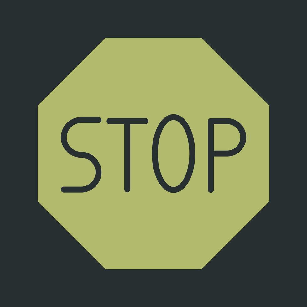 Stop Sign Icon Design vector