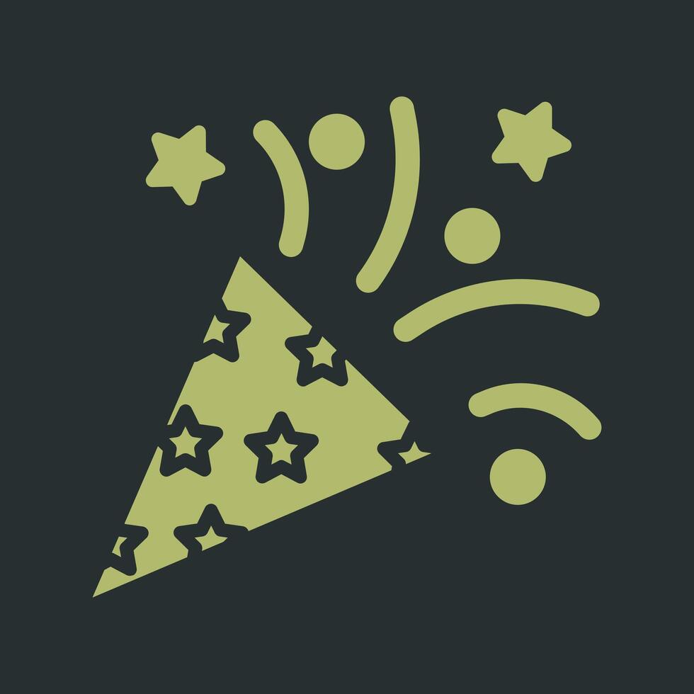 Confetti Icon Design vector