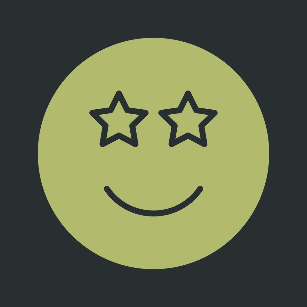 Star-Struck Icon Design vector