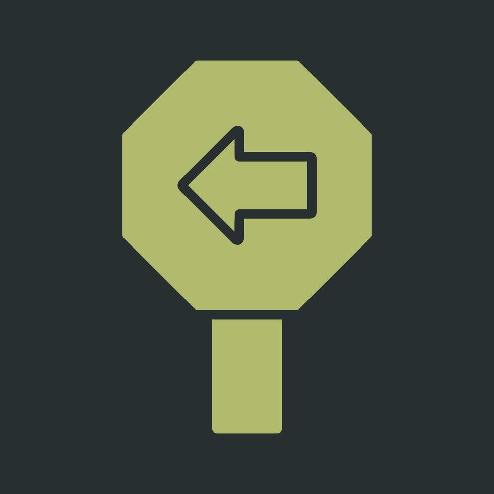 Left Arrow Icon Design vector