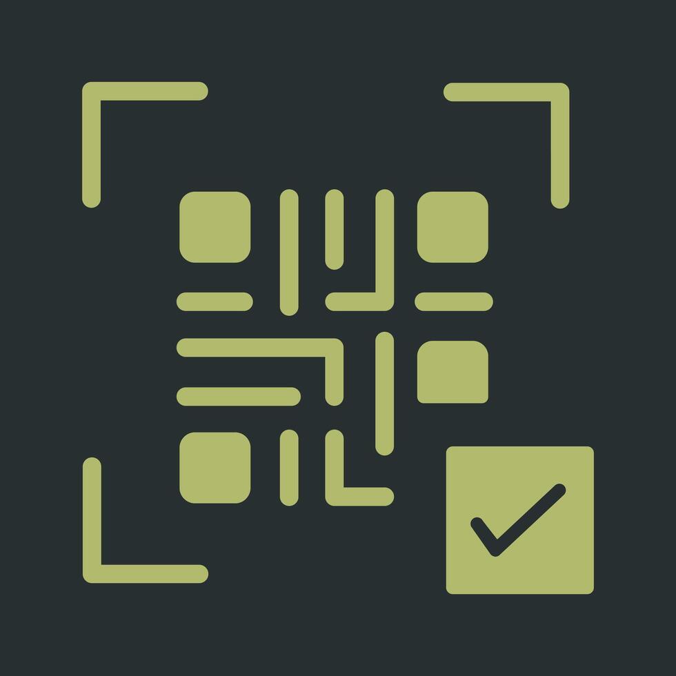 QR Code Link Icon Design vector