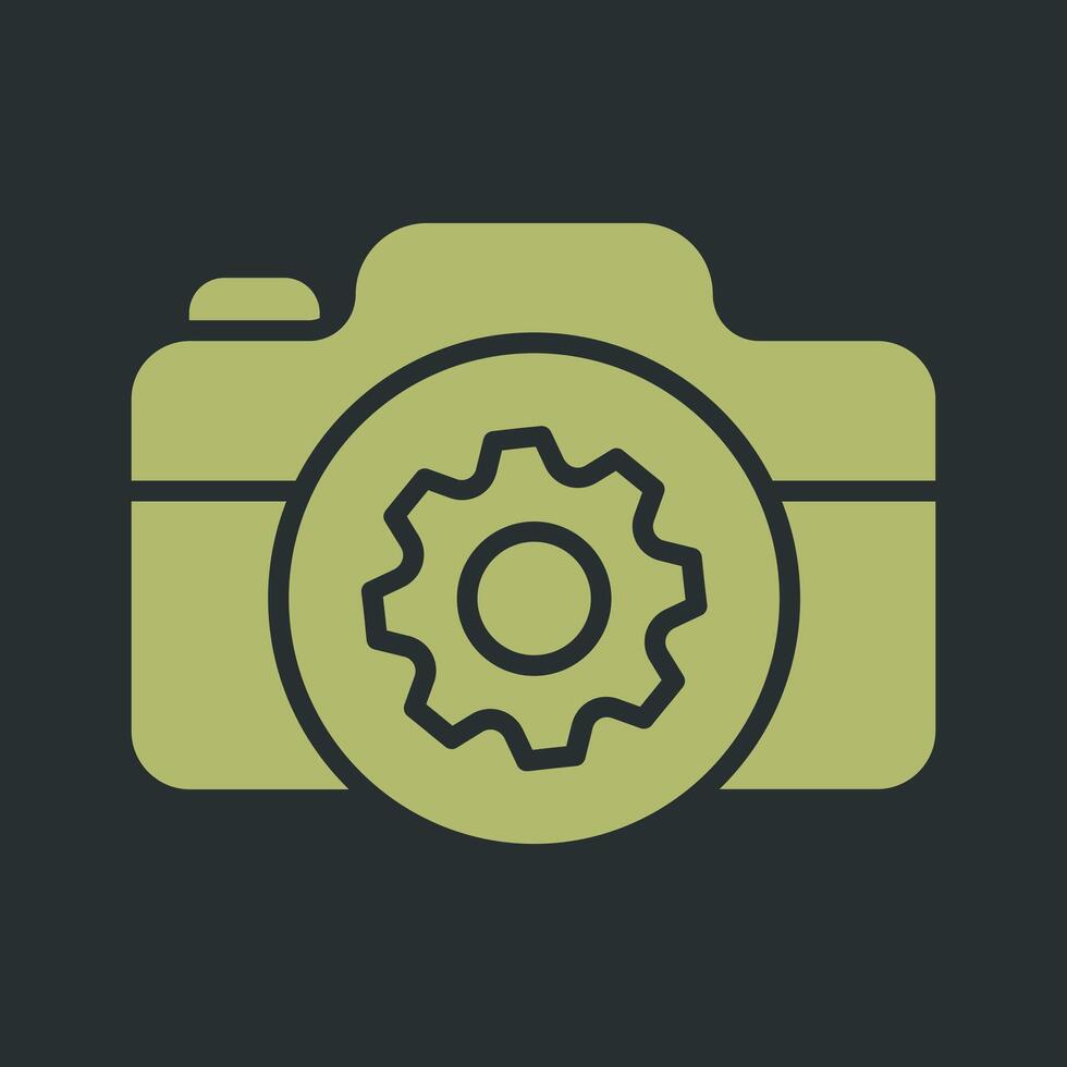 Camera Settings Icon Design vector