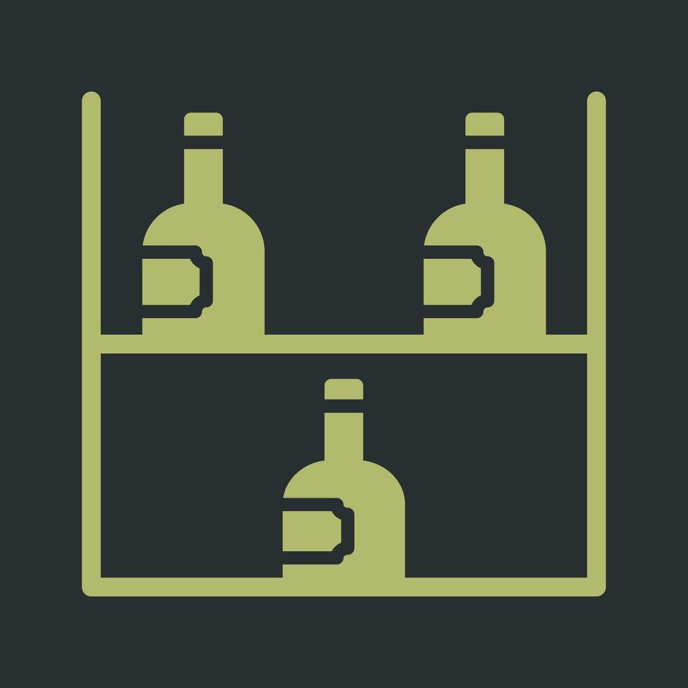 Wine Rack Icon Design vector