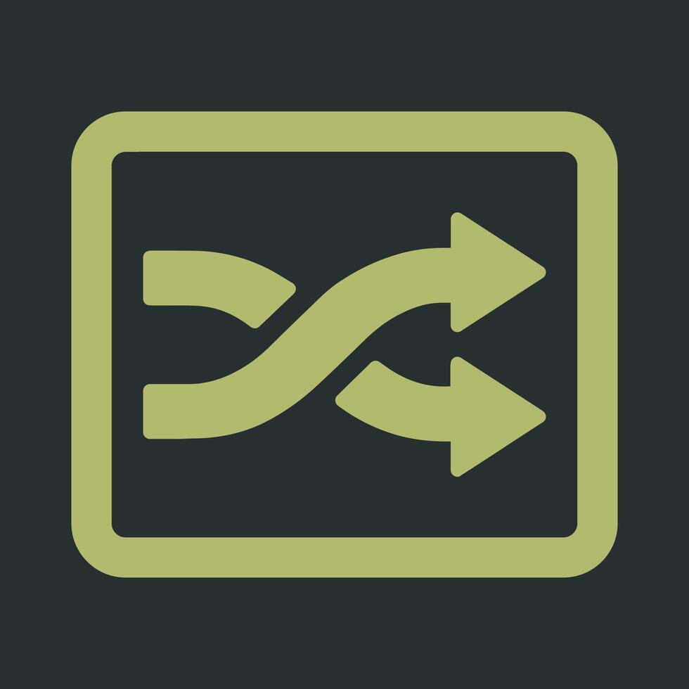 Shuffle Tracks Button Icon Design vector