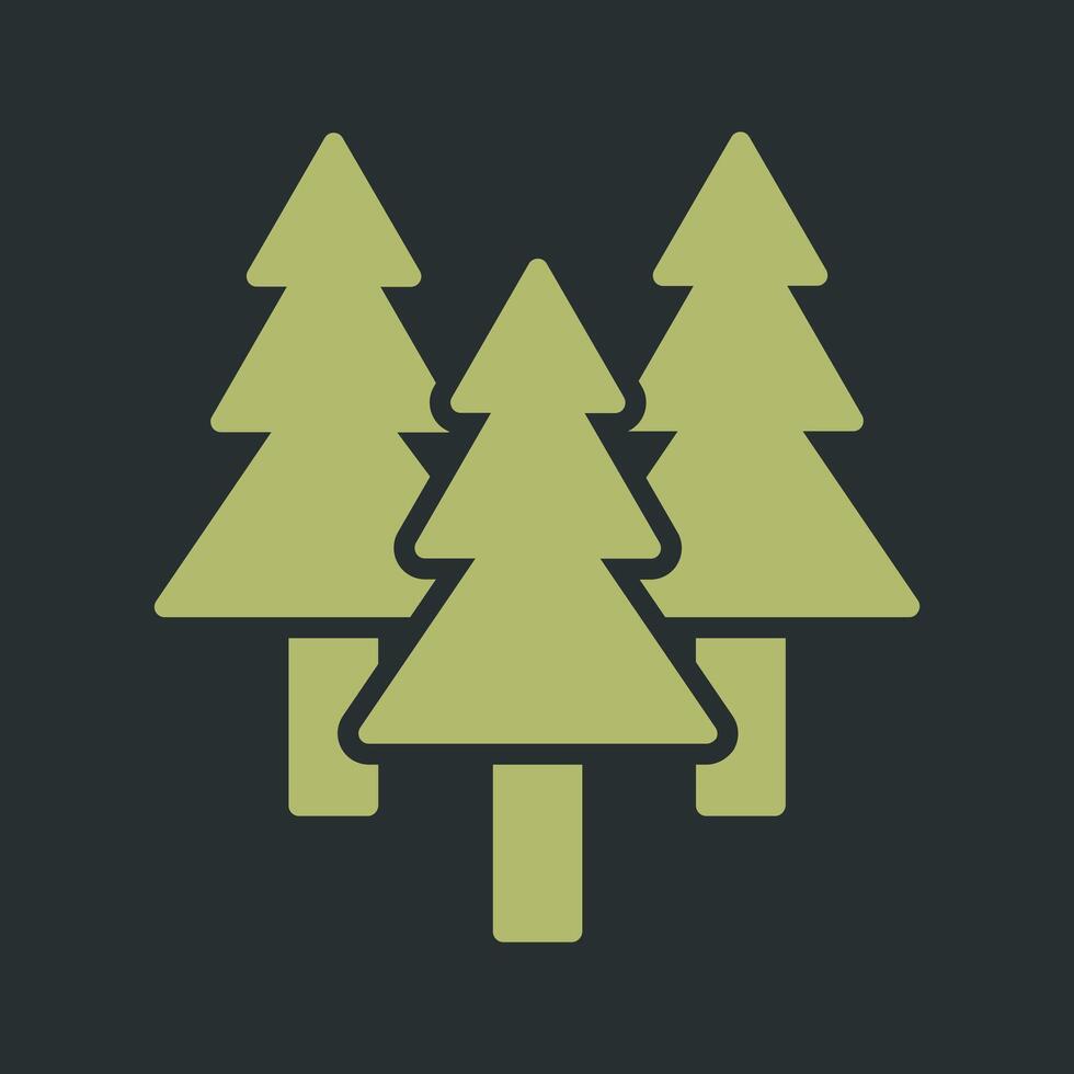 Evergreen Tree Icon Design vector