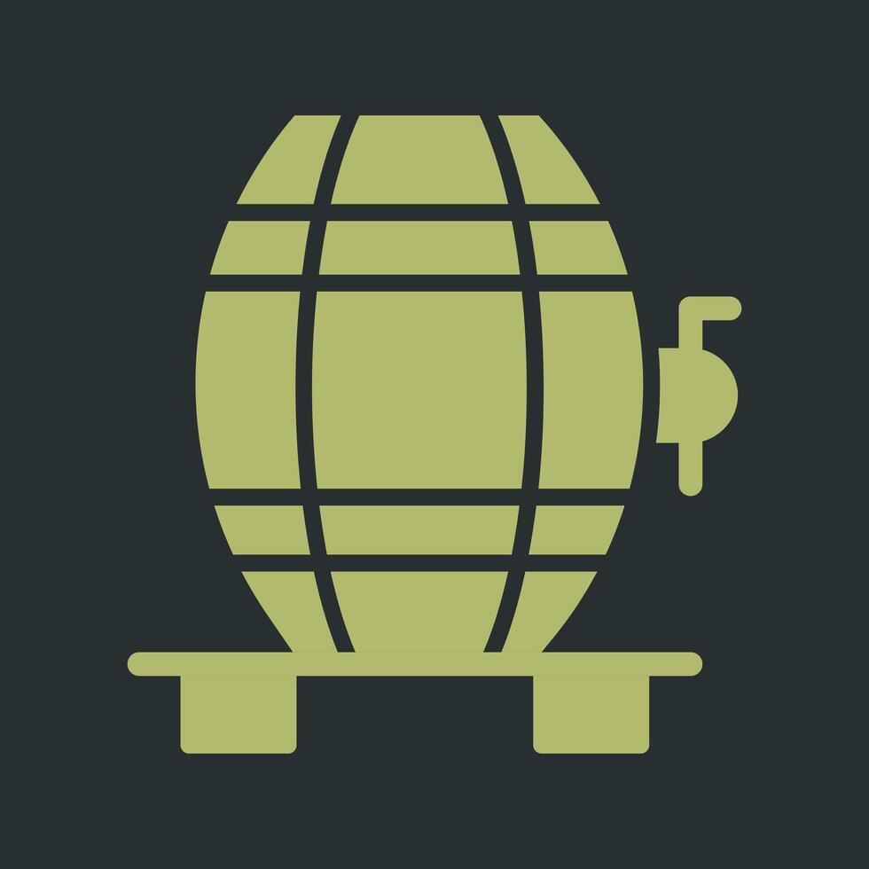 Wine Cask Icon Design vector