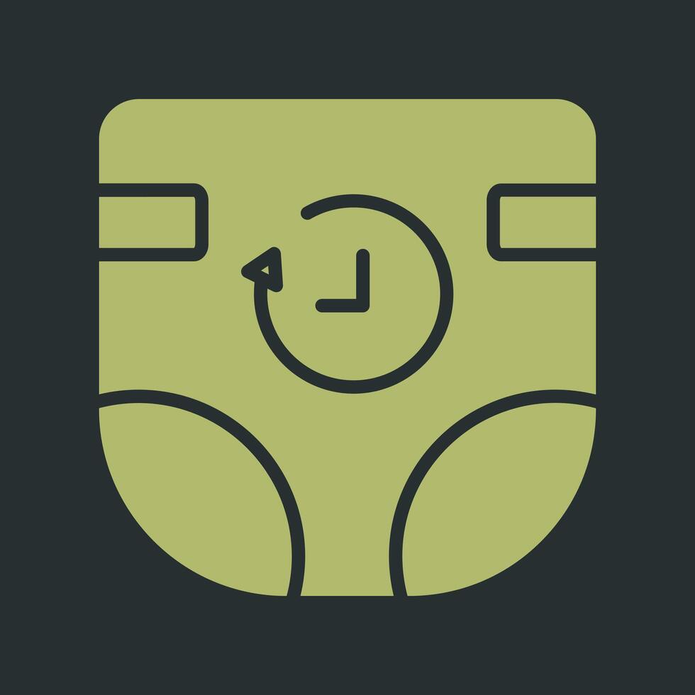 Diaper Duty Icon Design vector