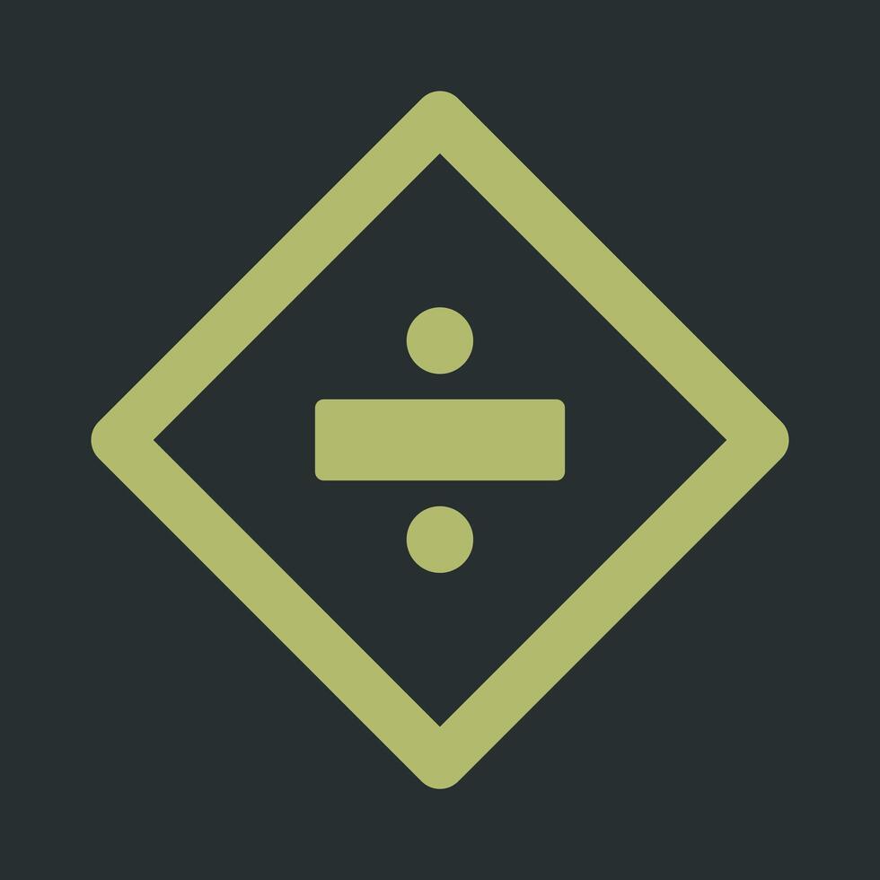 Division Sign Icon Design vector
